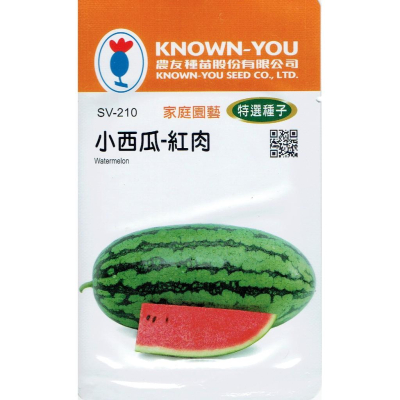 四季園 小西瓜 紅肉 Watermelon (sv-210) 【農友種苗】特選蔬果種子 每包約10粒