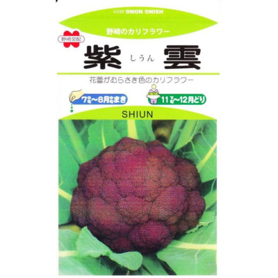 四季園 紫雲 紫色花椰菜 【蔬果種子】興農牌 中包裝種子 每包約0.5公克