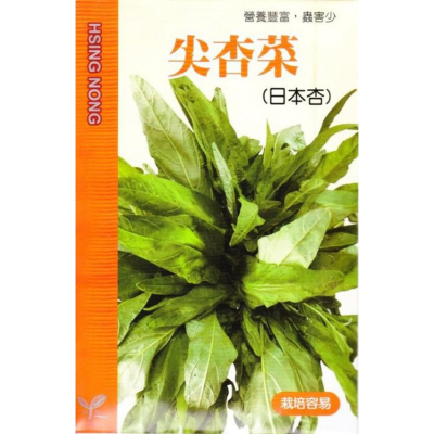 四季園 尖杏菜(日本杏菜) 【蔬果種子】興農牌中包裝 每包約6公克