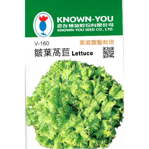 四季園 皺葉萵苣 Lettuce【農友種苗】 蔬菜原包裝種子 每包約700粒 保證新鮮種子