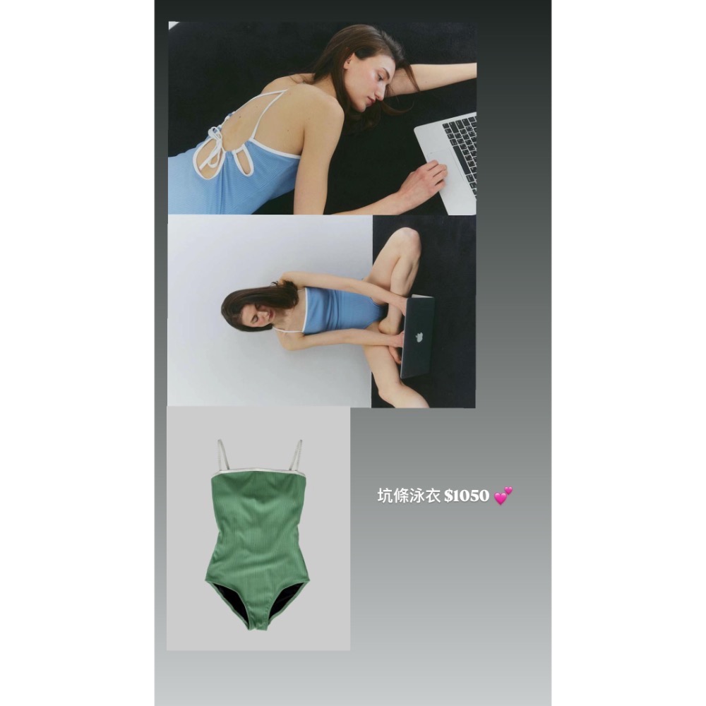 dear.day 韓國🇰🇷連線 「多款可選」 正韓 2件式｜連身泳衣｜bikini |比基尼|長袖泳衣 外罩-規格圖2