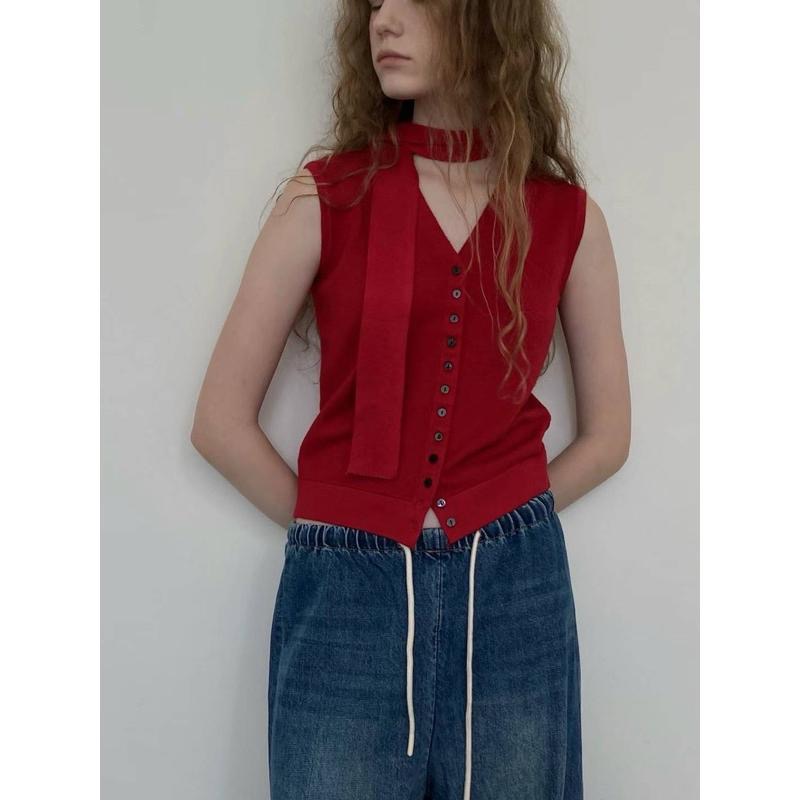 dear.day 現 韓國🇰🇷連線 正韓 針織背心-細節圖2