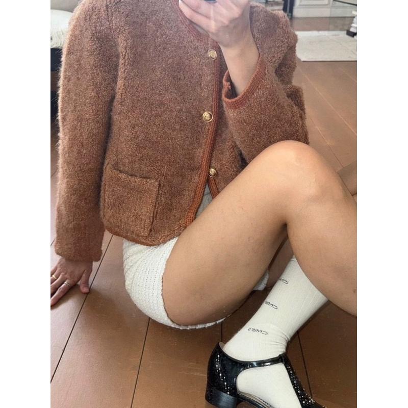 dear.day 現 韓國🇰🇷連線 正韓 毛毛開襟外套-細節圖4