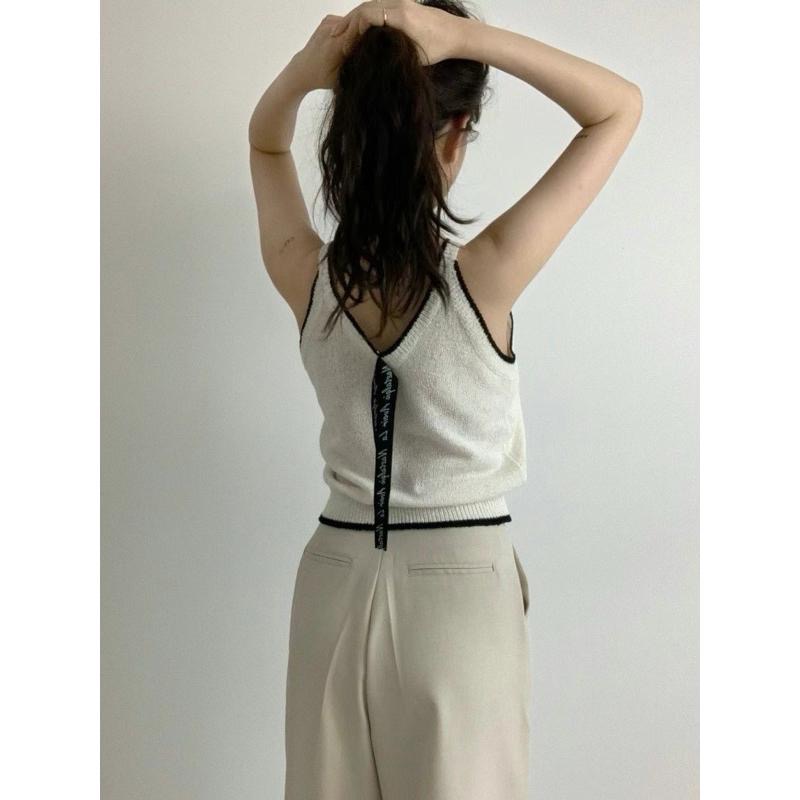 dear.day 現 韓國🇰🇷連線 正韓 削肩背心-細節圖2