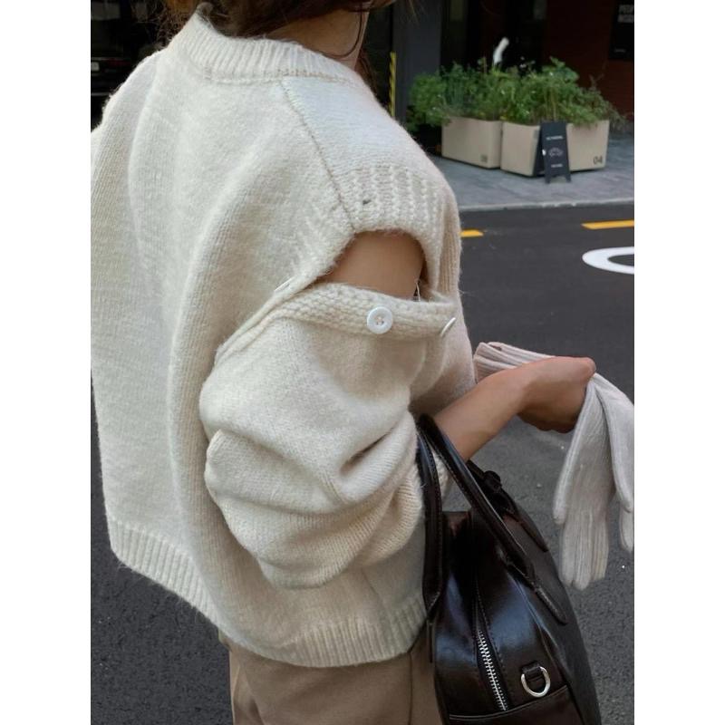 dear.day 現 韓國🇰🇷連線 正韓 鈕釦設計上衣-細節圖4