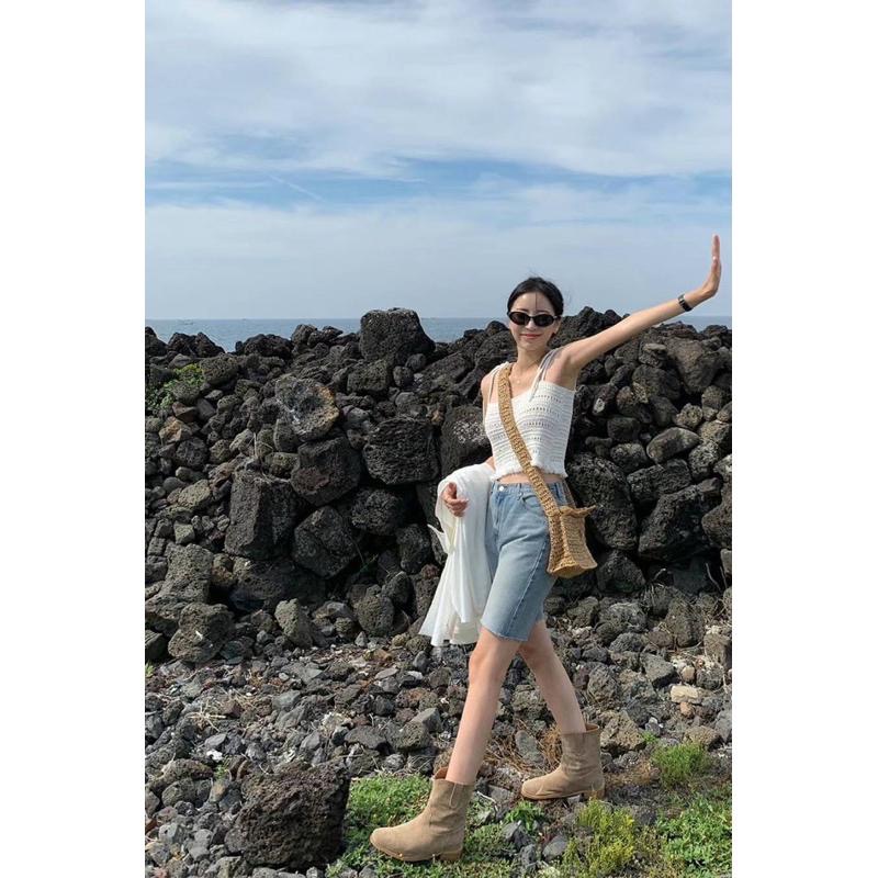 dear.day 現 韓國🇰🇷連線 正韓 抽鬚綁帶背心-細節圖2