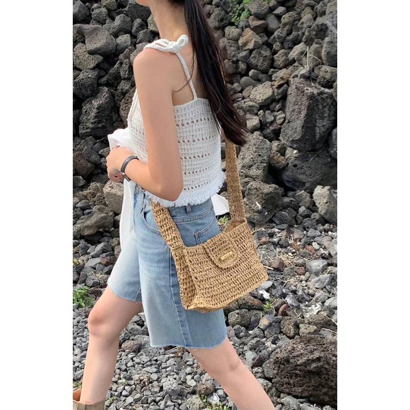 dear.day 現 韓國🇰🇷連線 正韓 抽鬚綁帶背心-細節圖3