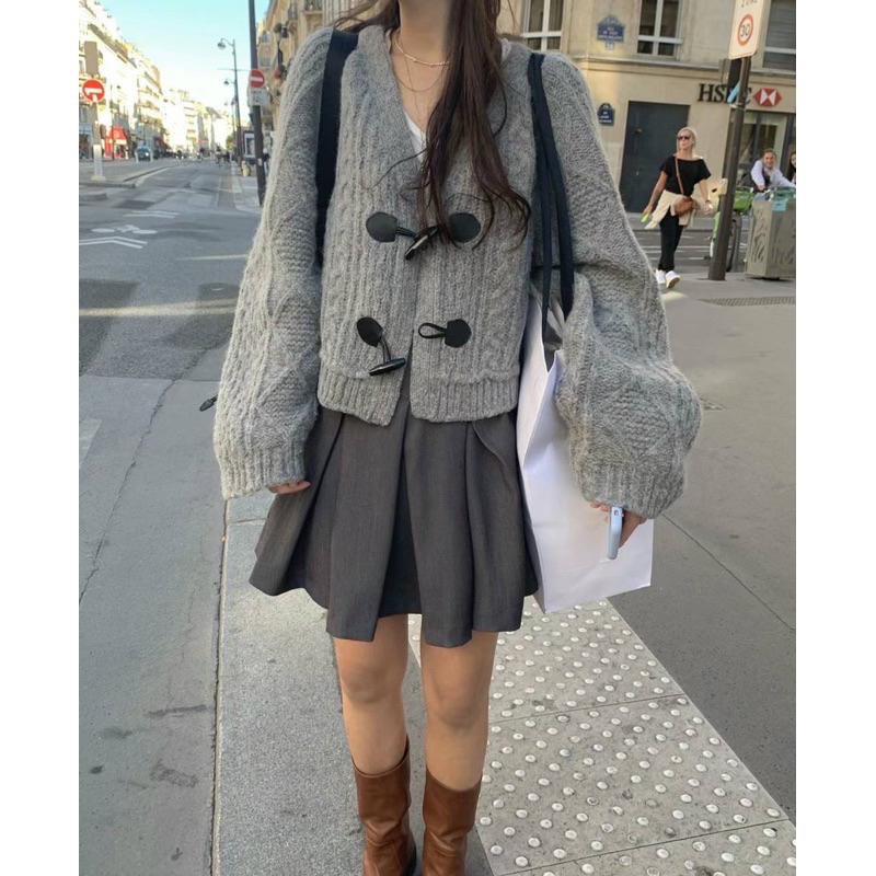 dear.day 現 韓國🇰🇷連線 正韓 牛仔釦針織外套-細節圖2