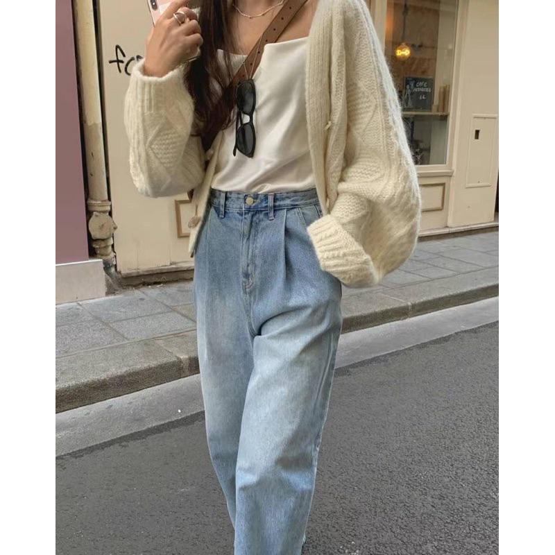 dear.day 現 韓國🇰🇷連線 正韓 牛仔釦針織外套-細節圖6