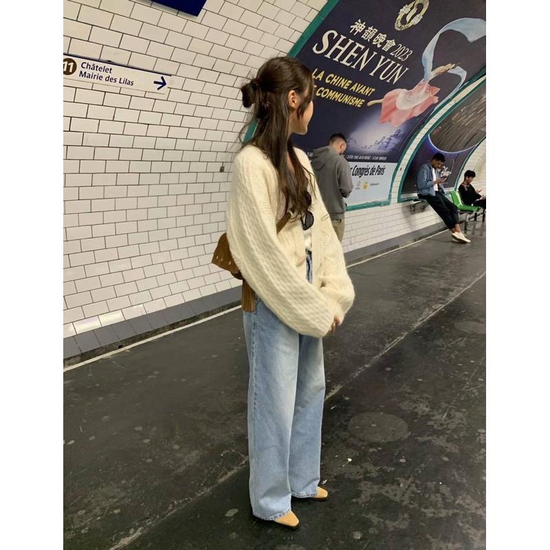 dear.day 現 韓國🇰🇷連線 正韓 牛仔釦針織外套-細節圖7