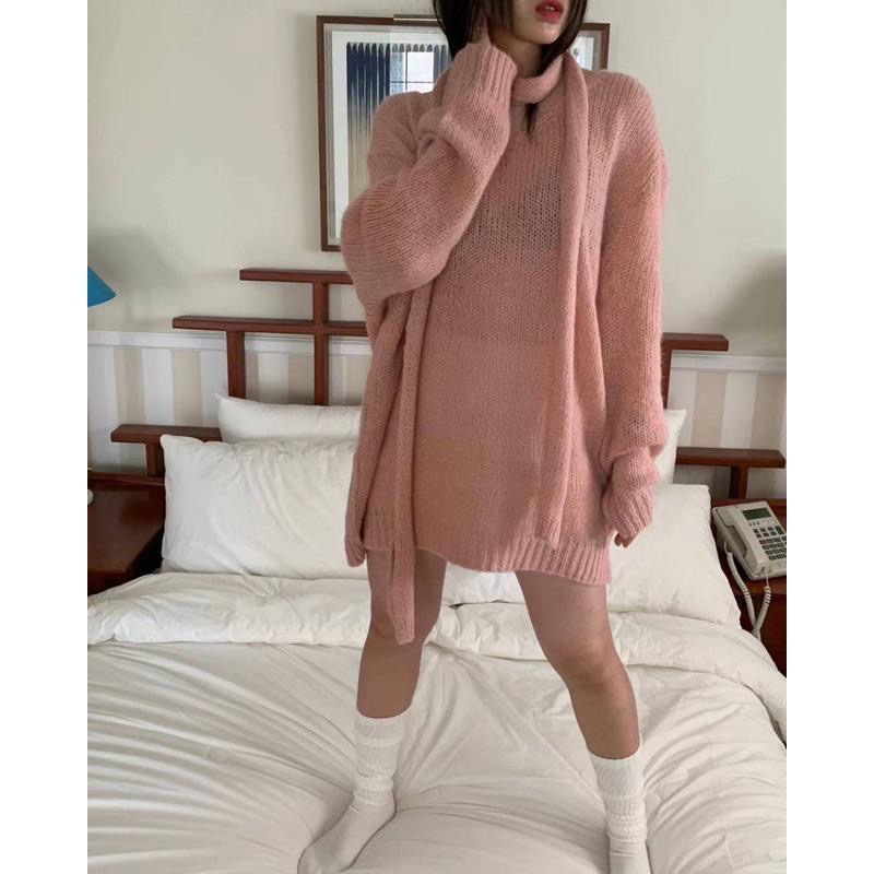 dear.day現 韓國🇰🇷連線 正韓 針織長版上衣-細節圖2