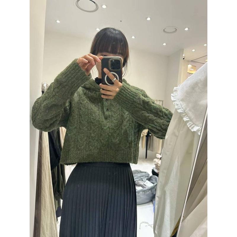 dear.day 現 韓國🇰🇷連線 針織連帽上衣-細節圖3