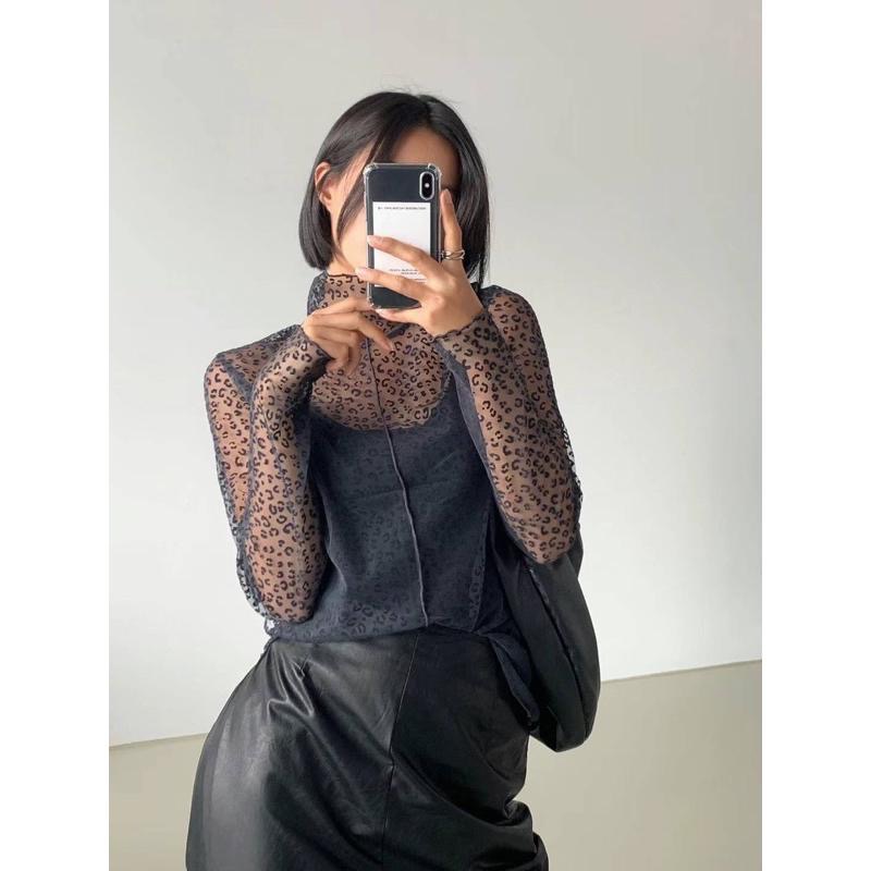 dear.day現 韓國🇰🇷連線 正韓 木耳邊內搭上衣｜素面｜花紋-細節圖2