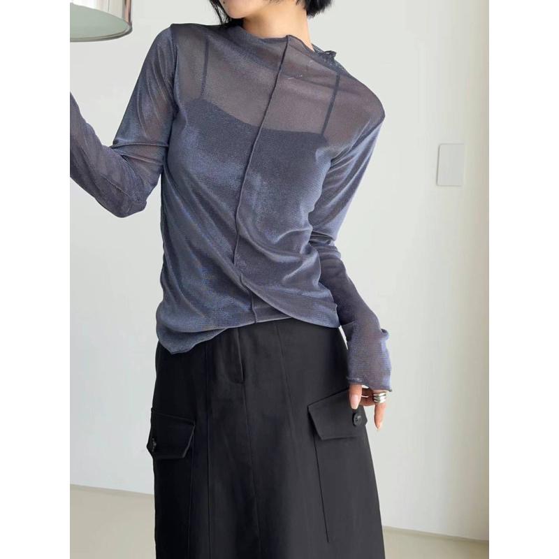 dear.day現 韓國🇰🇷連線 正韓 木耳邊內搭上衣｜素面｜花紋-細節圖4