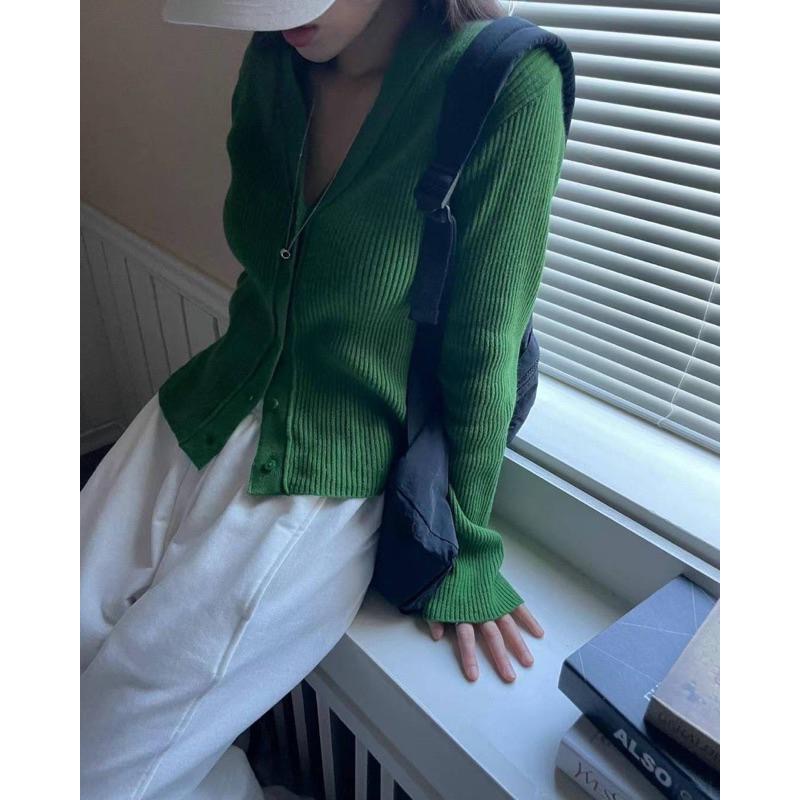 dear.day 現 韓國🇰🇷連線 正韓 坑條開襟上衣｜針織外套-細節圖3