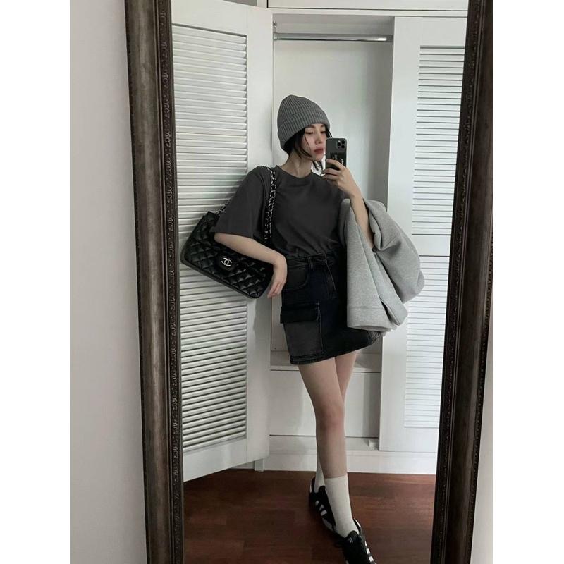 dear.day 現 韓國🇰🇷連線 正韓 1290口袋牛仔褲裙-細節圖4