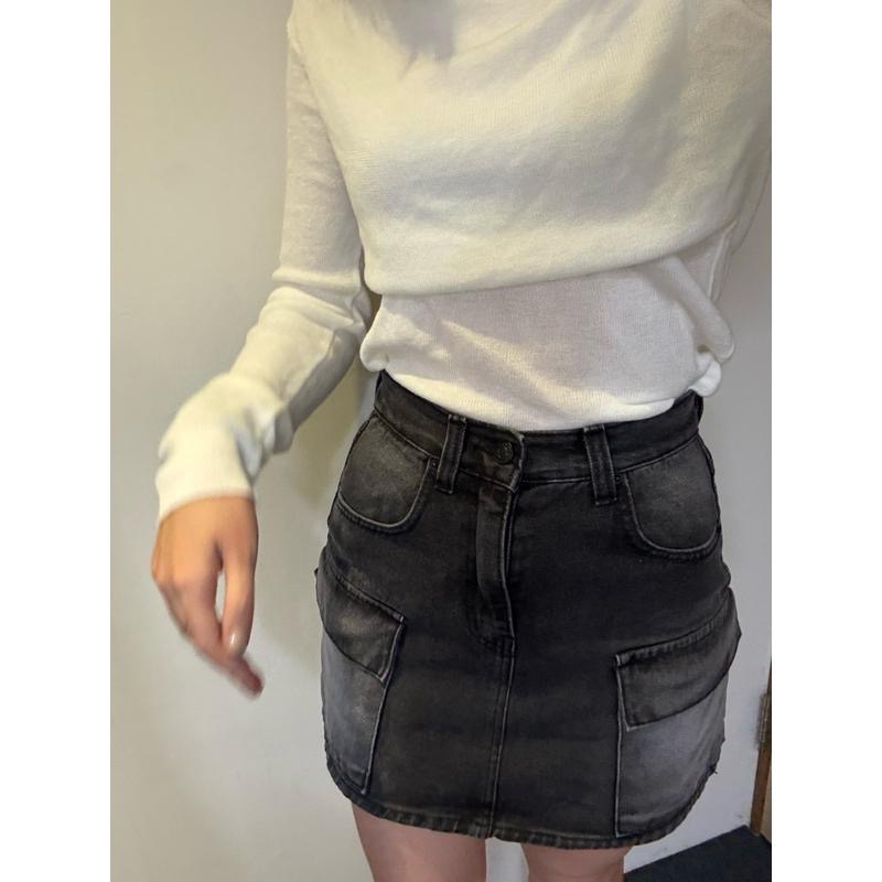 dear.day 現 韓國🇰🇷連線 正韓 1290口袋牛仔褲裙-細節圖5