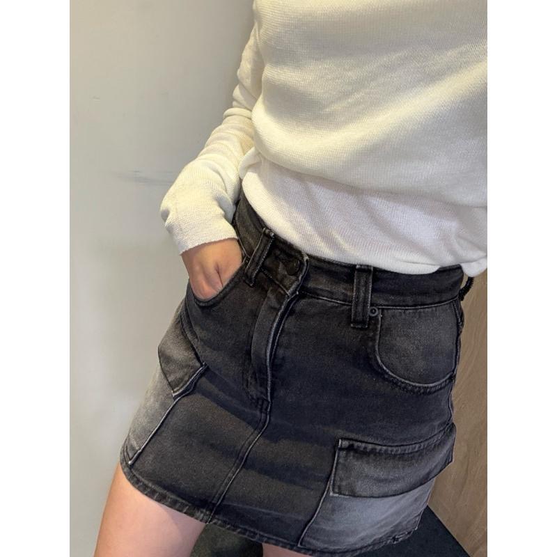 dear.day 現 韓國🇰🇷連線 正韓 1290口袋牛仔褲裙-細節圖6