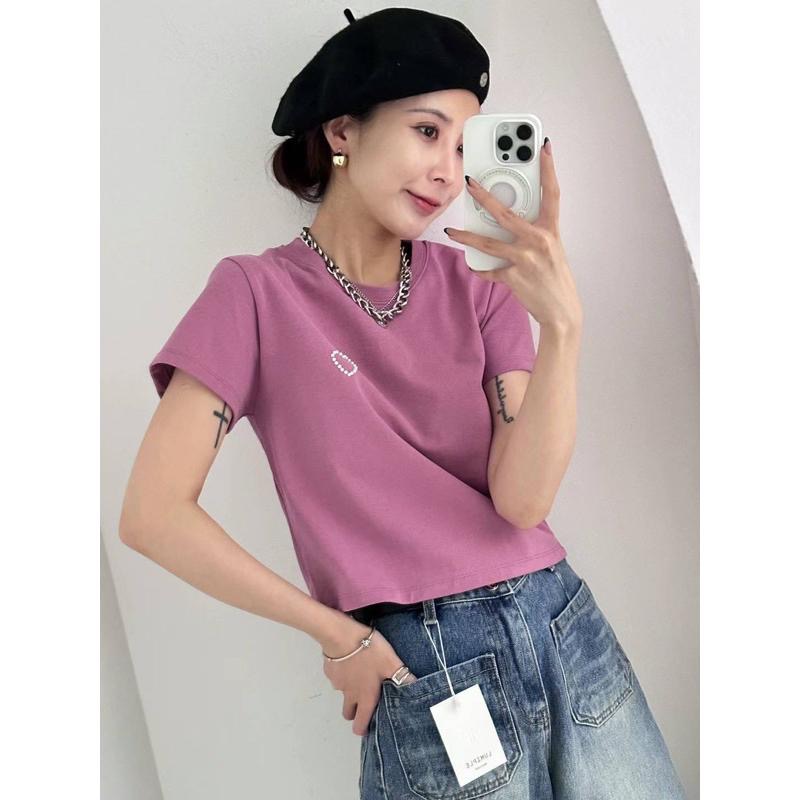 dear.day 現 韓國🇰🇷連線 正韓 愛心珍珠短袖T恤｜上衣-細節圖5