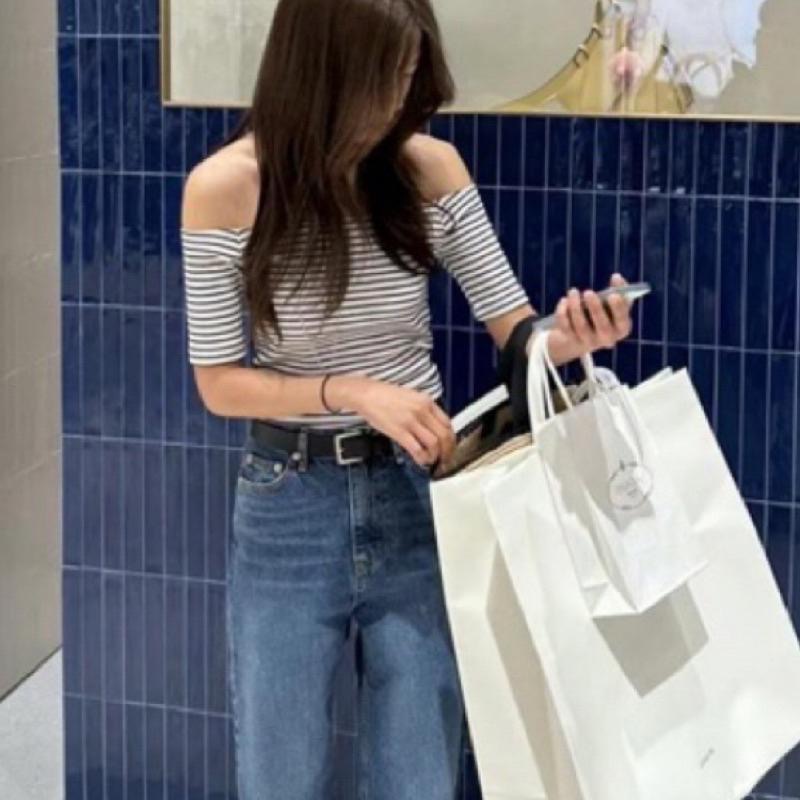 dear.day 現 韓國🇰🇷連線 正韓 一字領百搭上衣-細節圖7