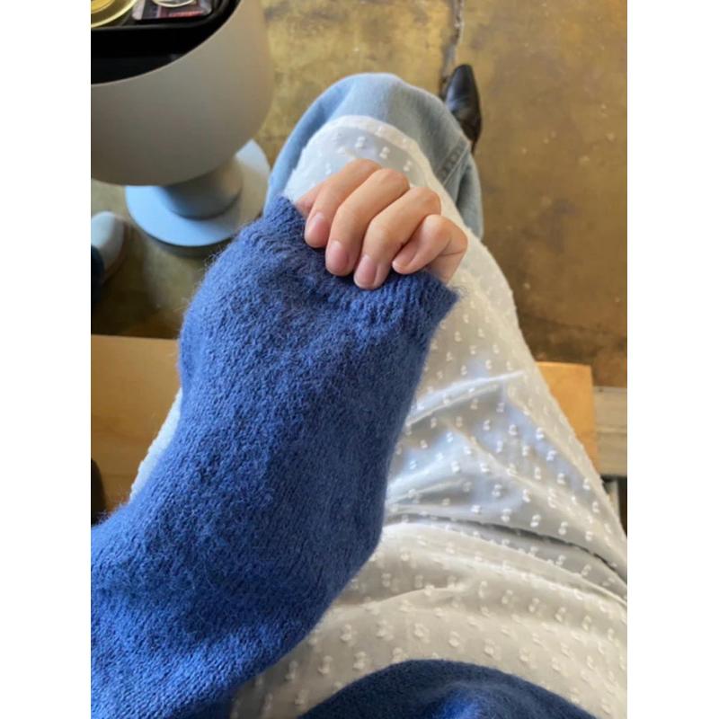 dear.day現 韓國🇰🇷連線 正韓 960斜肩設計針織上衣-細節圖6