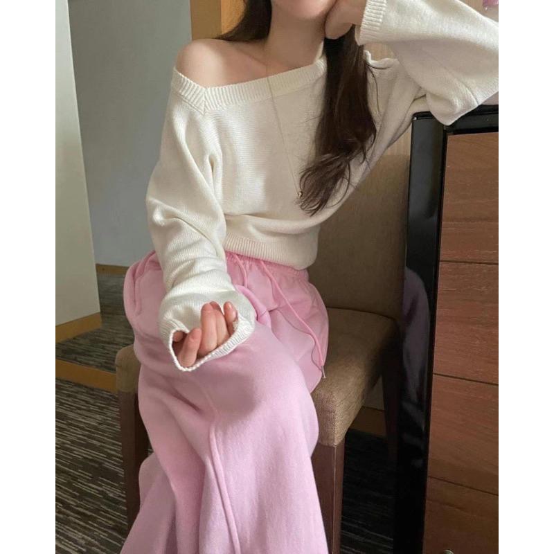 dear.day現 韓國🇰🇷連線 正韓 960斜肩設計針織上衣-細節圖7