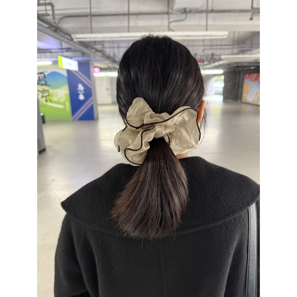 dear.day 現 韓國🇰🇷連線 正韓 滾邊髮圈-細節圖2