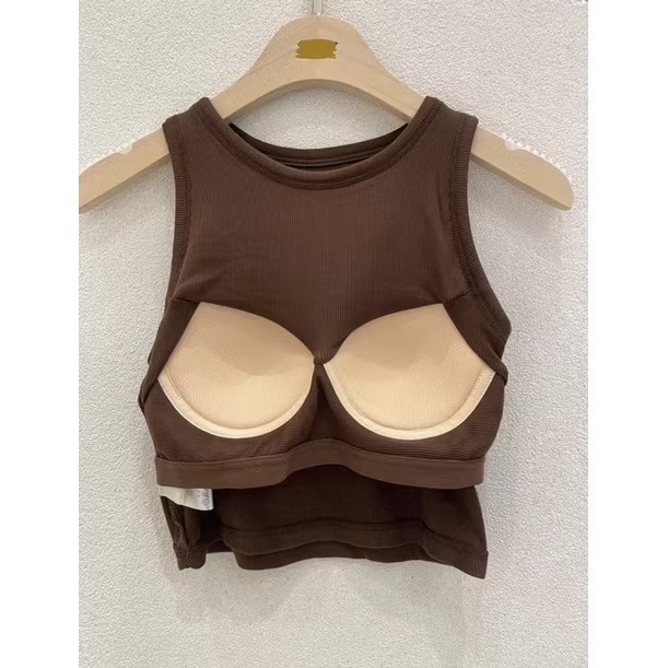 正韓🇰🇷 bra top ｜削肩bra top-細節圖3