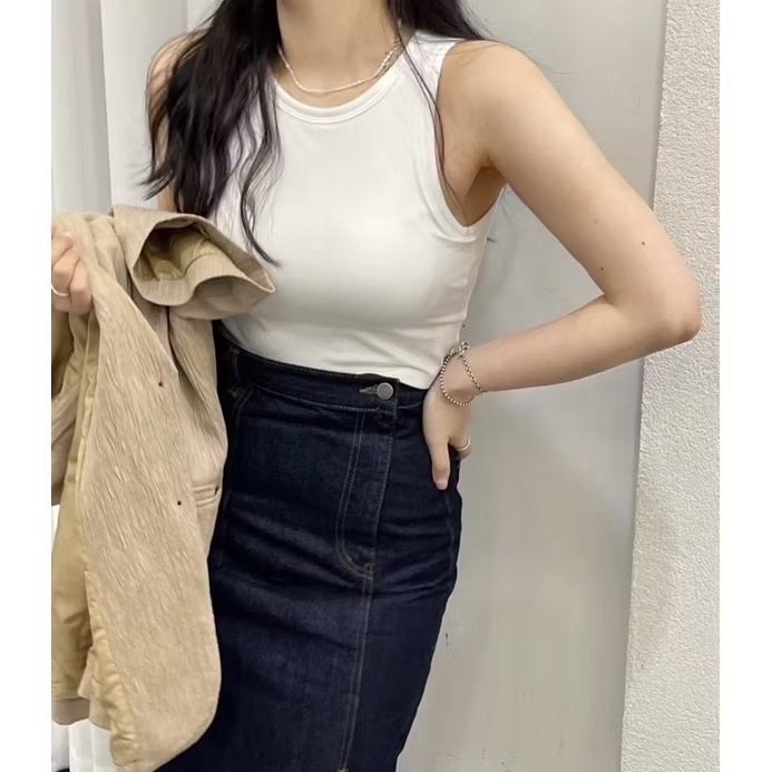 正韓🇰🇷 bra top ｜削肩bra top-細節圖4