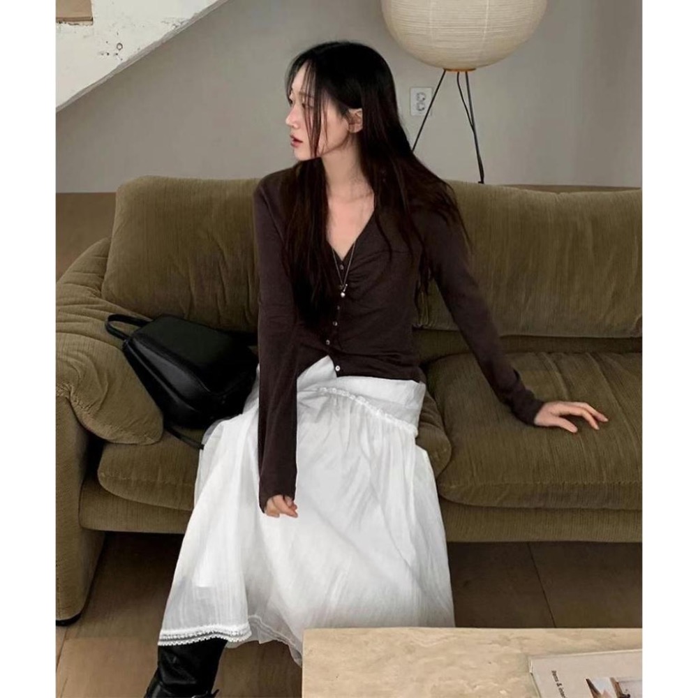 dear.day 韓國🇰🇷連線 正韓 1120滾邊半裙-細節圖5