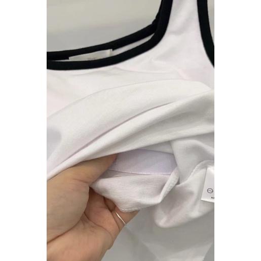 dear.day 現 韓國🇰🇷連線 正韓 滾邊方領bra top背心-細節圖7