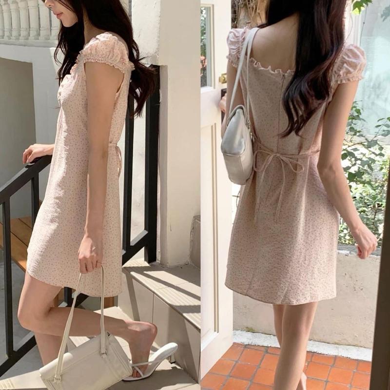 dear.day 現 韓國🇰🇷連線 正韓 2Way ｜ 1080小碎花洋裝｜990碎花短洋裝-細節圖2