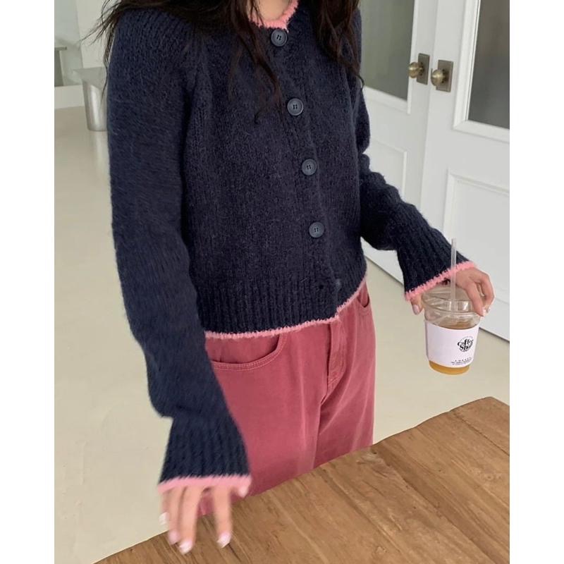 dear.day 現 韓國🇰🇷連線 750滾邊針織衫｜上衣-細節圖2