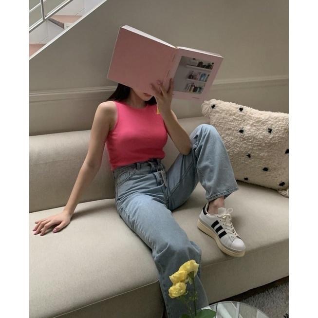 dear.day 現 韓國🇰🇷連線 正韓 520削肩內搭背心bra top 新色登場❤️-細節圖5