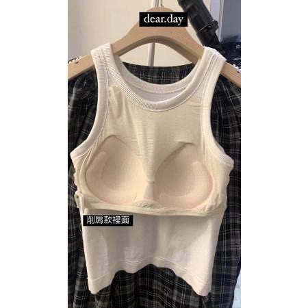 dear.day 2款 韓國🇰🇷連線 正韓 背心bra top/ 削肩bra top 背心-細節圖4