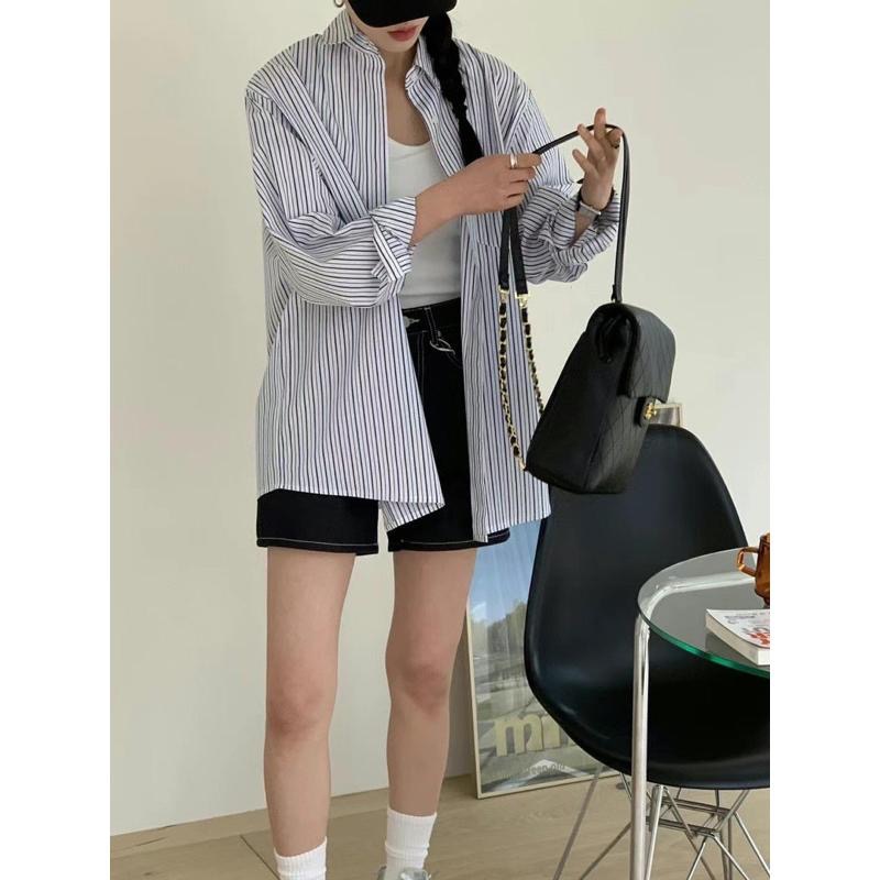 dear.day 現 韓國🇰🇷連線 正韓 850直條襯衫｜790牛仔短褲-細節圖2