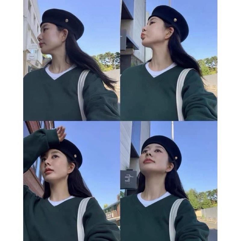 dear.day現 韓國🇰🇷連線 正韓 750金釦貝雷帽｜980硬挺版-細節圖4