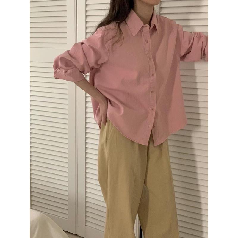 dear.day 現 韓國🇰🇷連線 正韓 素色襯衫-細節圖3