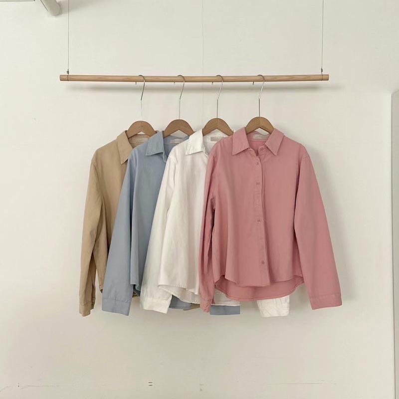 dear.day 現 韓國🇰🇷連線 正韓 素色襯衫-細節圖4