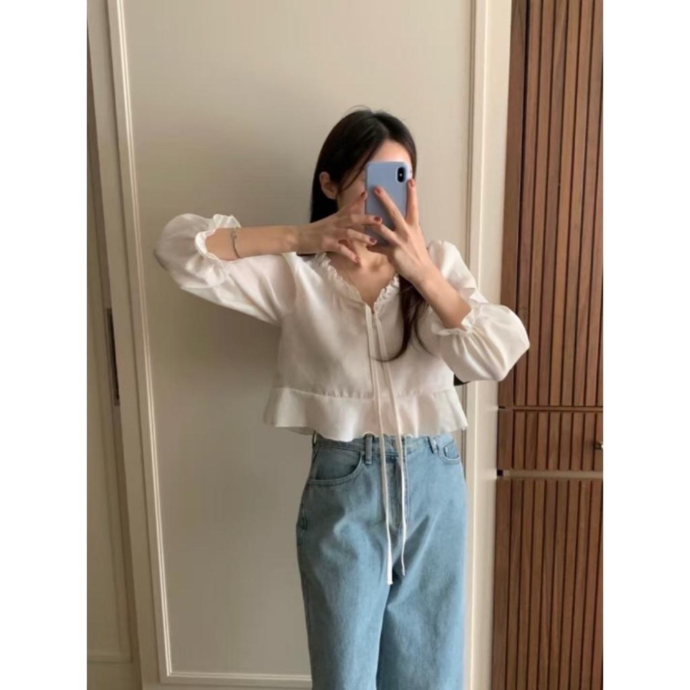 dear.day 現/預 韓國🇰🇷連線 正韓 980後鬆緊西裝短褲/850綁帶上衣-細節圖8