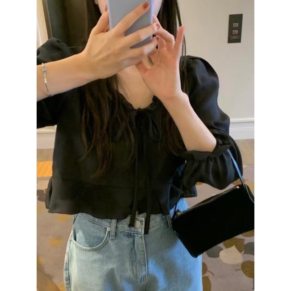 dear.day 現/預 韓國🇰🇷連線 正韓 980後鬆緊西裝短褲/850綁帶上衣-細節圖9