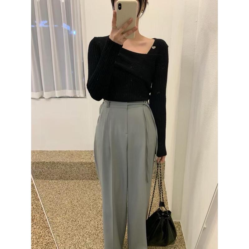 dear.day 現 韓國🇰🇷連線 正韓 690交叉設計上衣-細節圖2