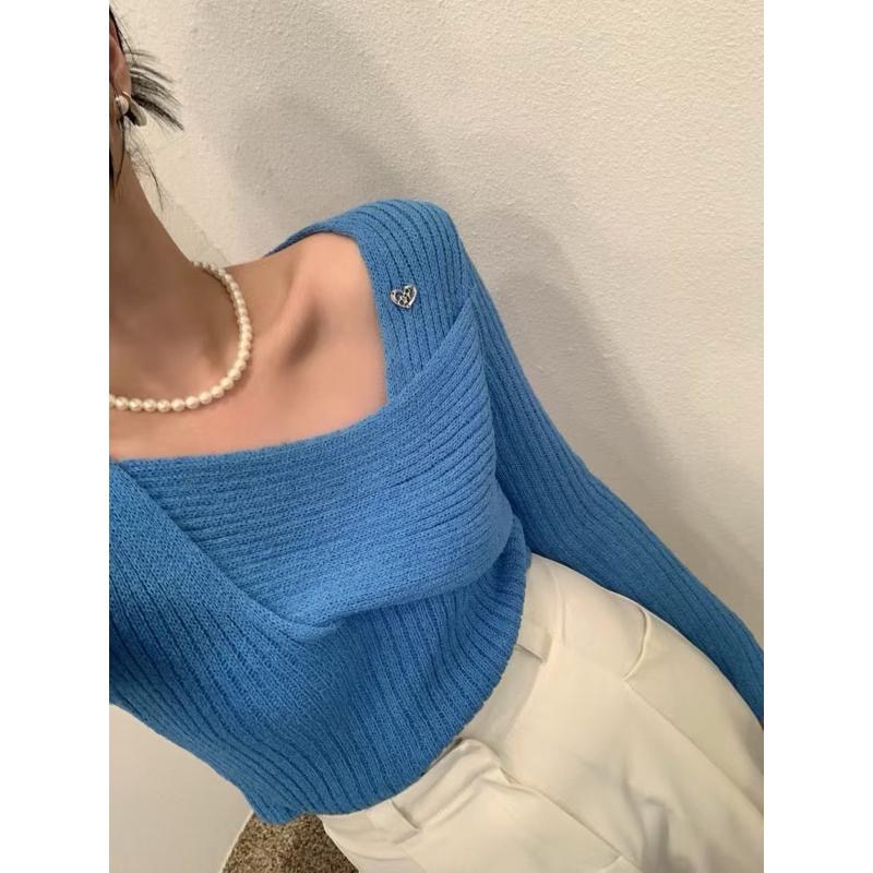 dear.day 現 韓國🇰🇷連線 正韓 690交叉設計上衣-細節圖3