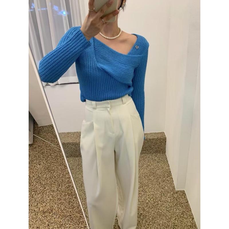 dear.day 現 韓國🇰🇷連線 正韓 690交叉設計上衣-細節圖8