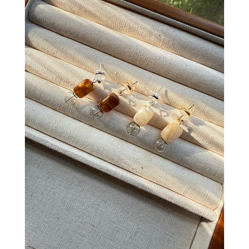 dear.day 原創 手作 380雙色紋理耳環-細節圖2