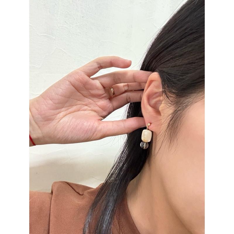 dear.day 原創 手作 380雙色紋理耳環-細節圖4