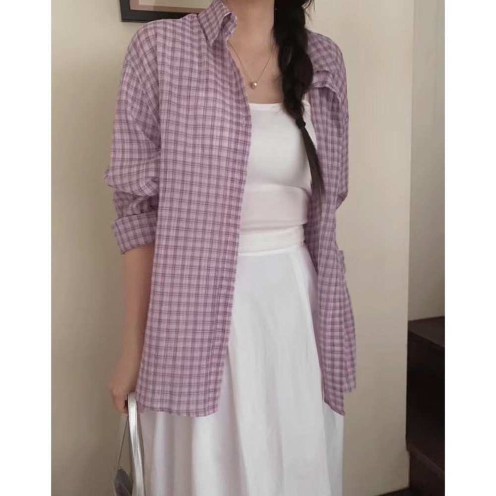 dear.day 韓國🇰🇷連線 正韓 950格子襯衫-細節圖2