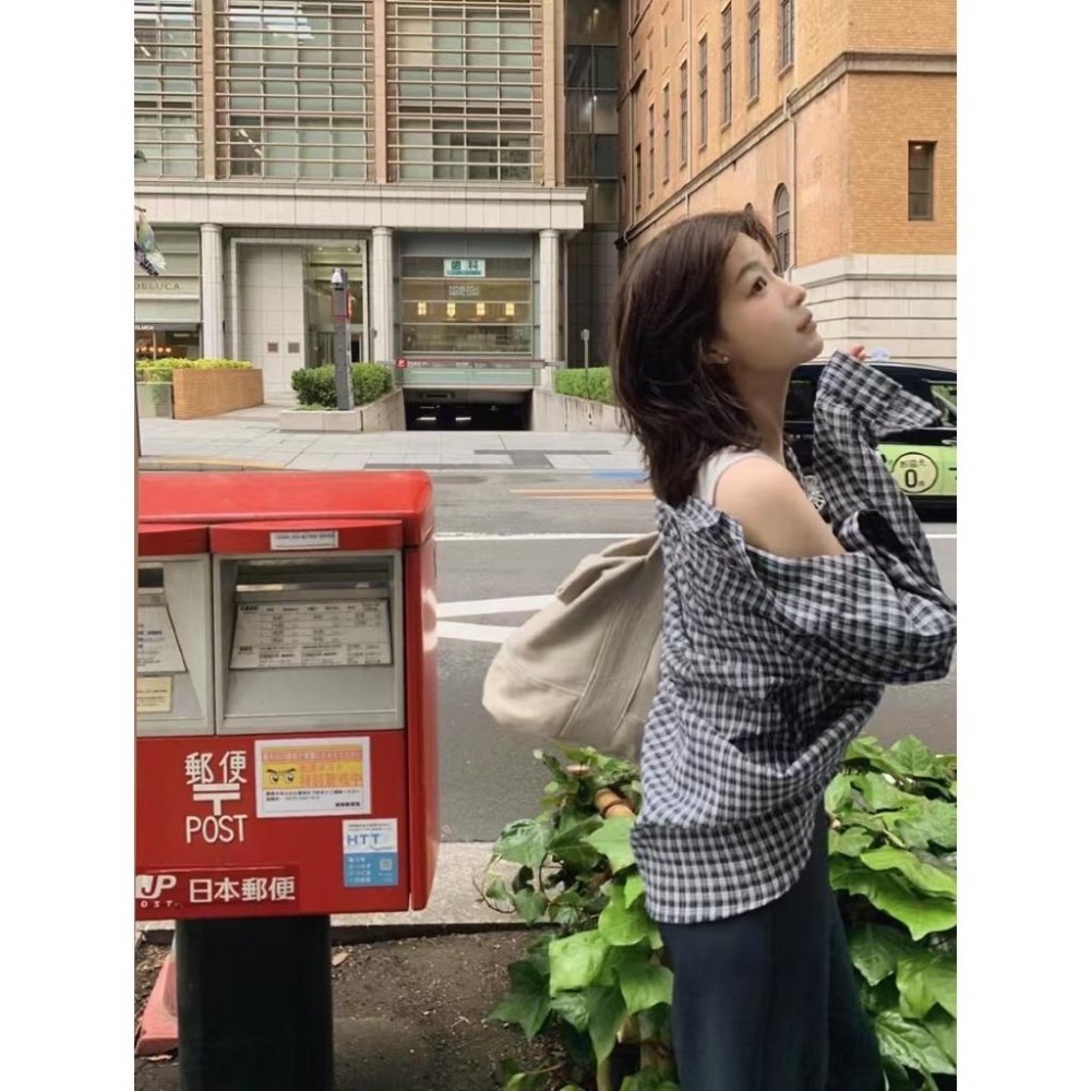 dear.day 韓國🇰🇷連線 正韓 950格子襯衫-細節圖4