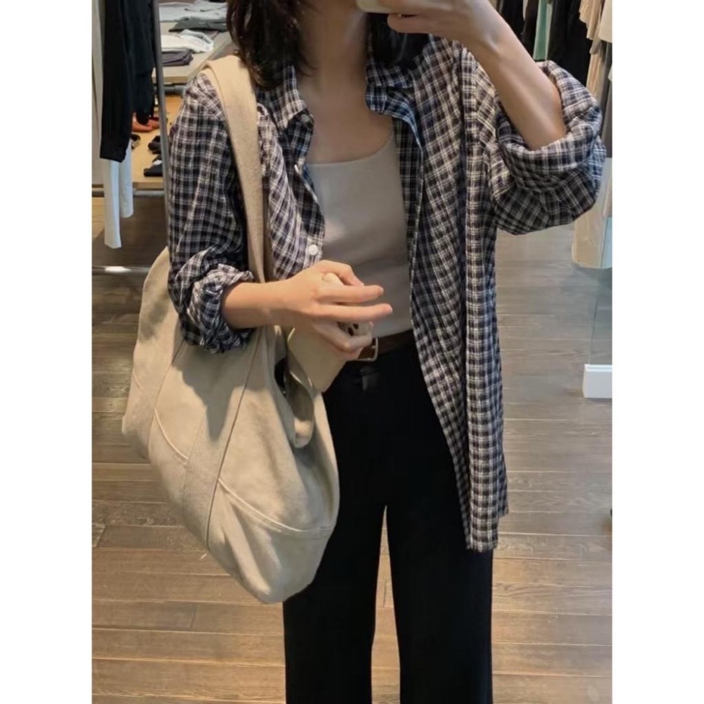 dear.day 韓國🇰🇷連線 正韓 950格子襯衫-細節圖5