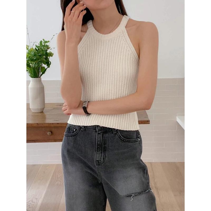 dear.day 現 韓國🇰🇷連線 正韓 550削肩坑條背心-細節圖3